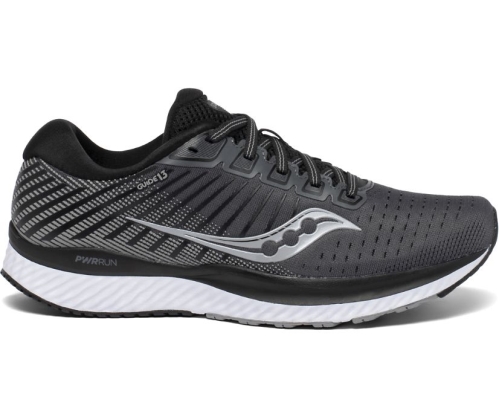 Tenis Saucony Guide 13 Wide Mujer Zapatos de estabilidad Negras / Blancas México MX-751-MC